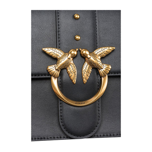 Pinko Borsa a tracolla Borsa Donna a Tracolla Classic Love One Nero oro P25 - PINKO 100053A0F1 - Z99Q - UNI - Francavilla Moda